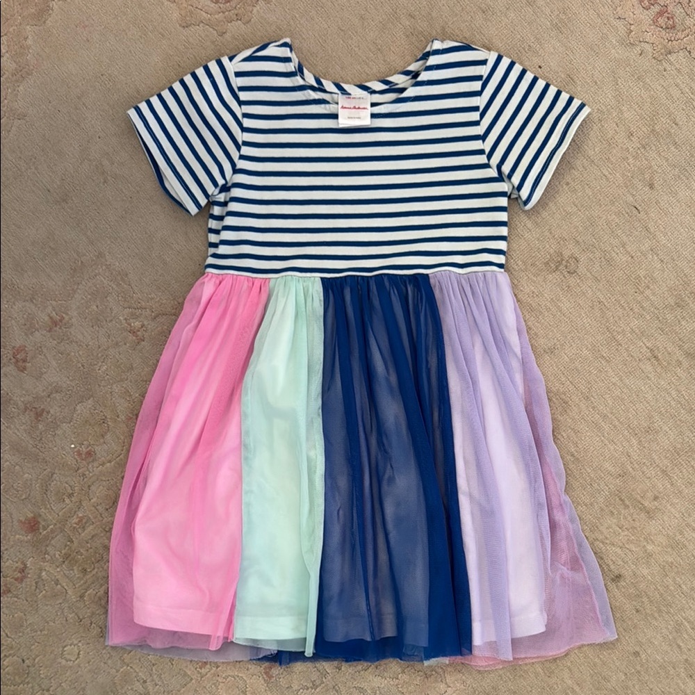 Colorful Striped Kids Dress